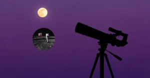 can telescope see flag on moon finding the answer