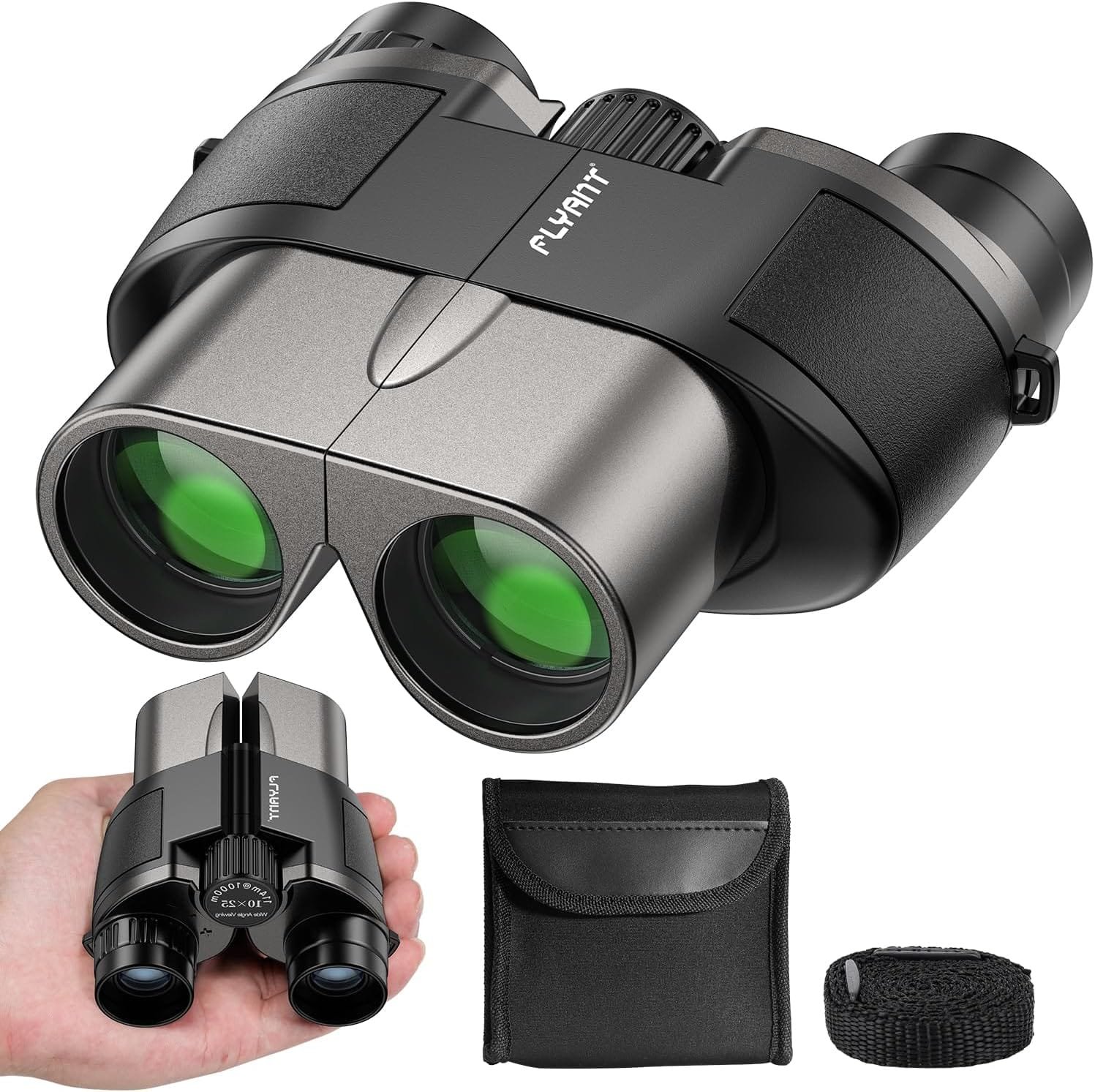 FLYANT 12x25 High Powered Binoculars