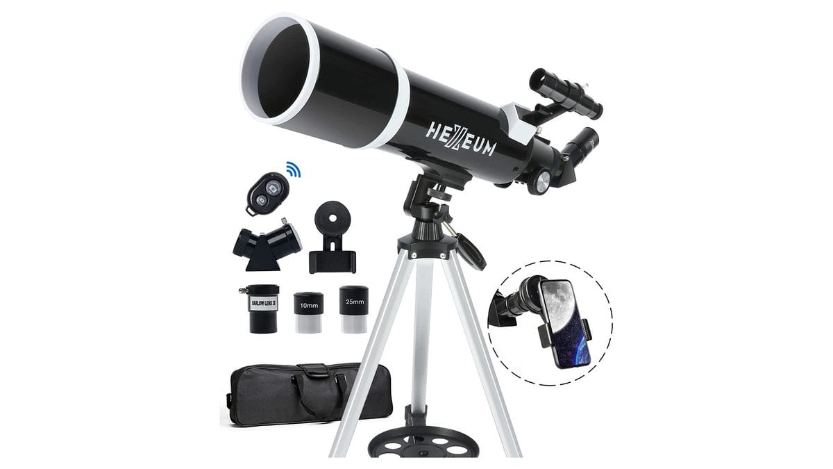 Hexeum 80mm Telescope – Great Beginner-Friendly Features