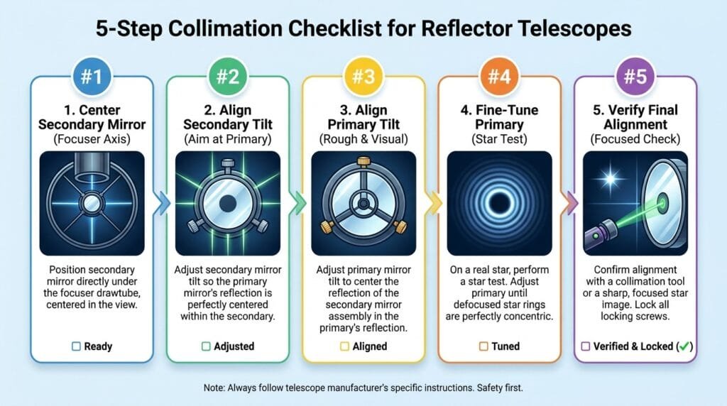 How to Collimate a Reflector Telescope 2 image 10